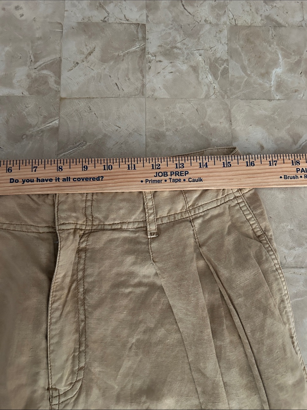 Free People High Rise, Wide Leg Trouser Pants Linen Blend Size 8 - Picture 9 of 11